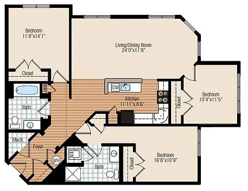 Floor plan 3 Bedroom