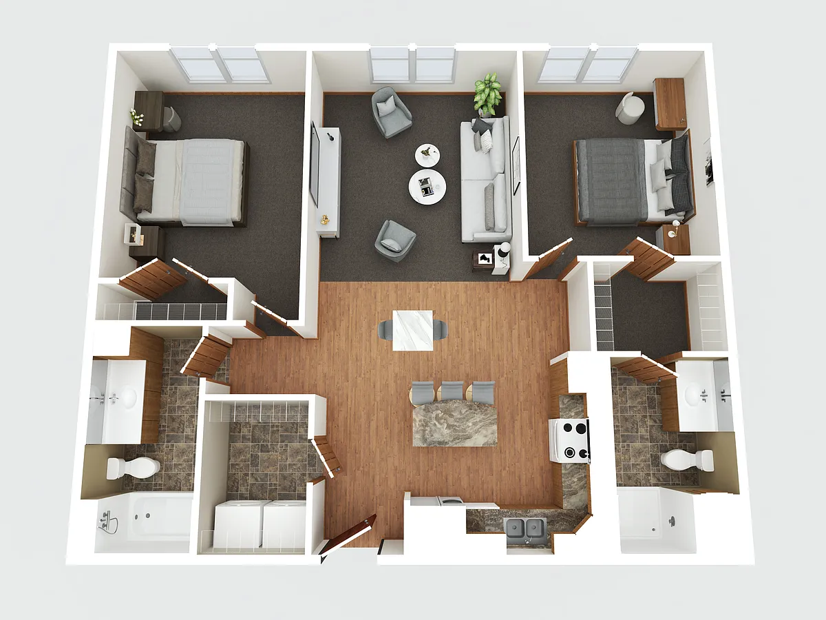 Floor plan Two Bedroom