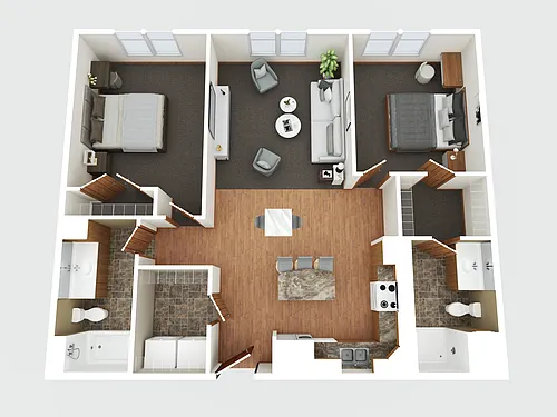 Floor plan Two Bedroom
