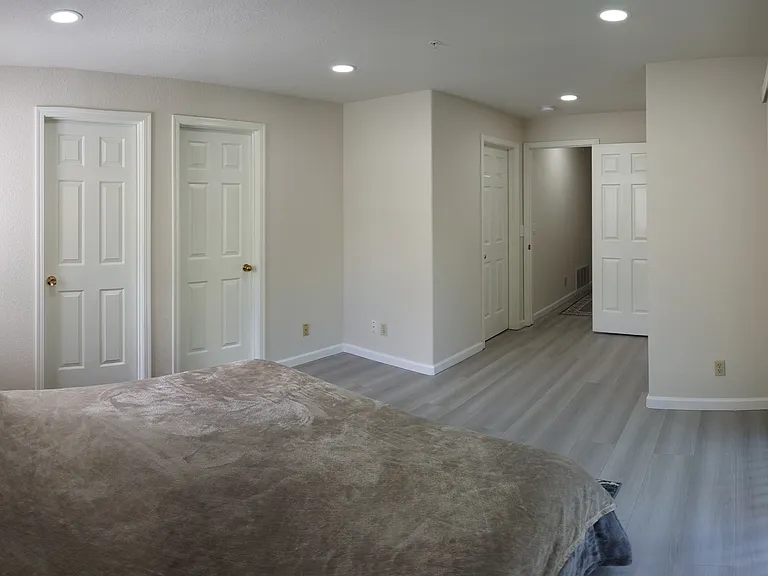Master bedroom with king bed
