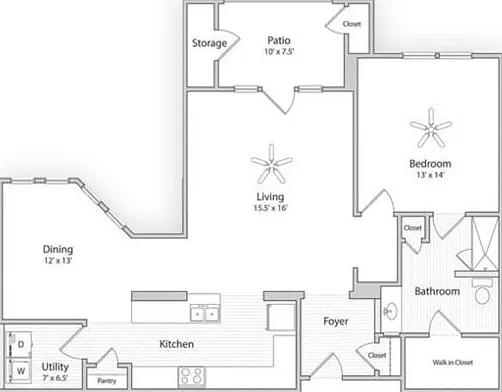 AFWA4 | 1x1 | 1193 sq ft AFWA4 | 1x1 | 1193 sq ft