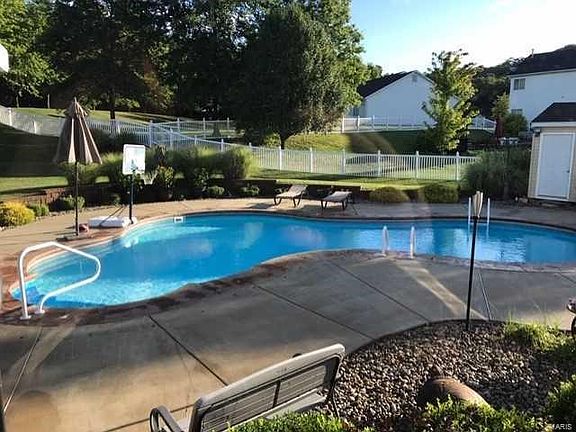 Heated inground pool with diving board