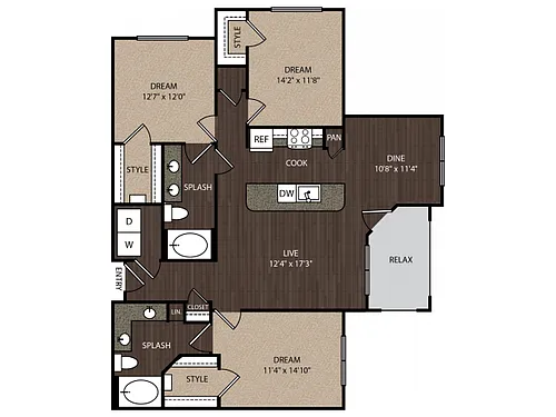 Floor plan D1