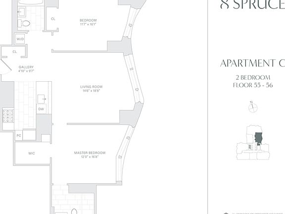2nd image of 8 Spruce St APT 55C