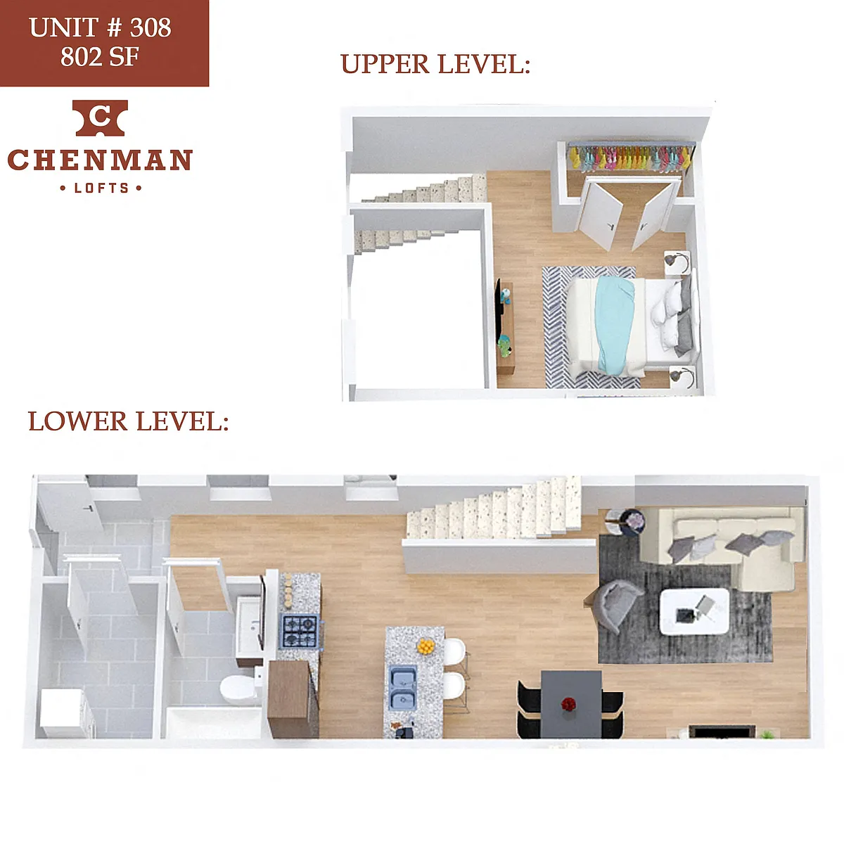 Floor plan Chenman Lofts 308