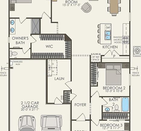 First Floor 3 br 2 ba