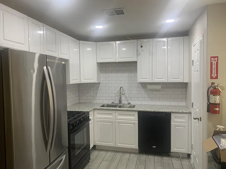 Updated kitchen for preparing your meals.