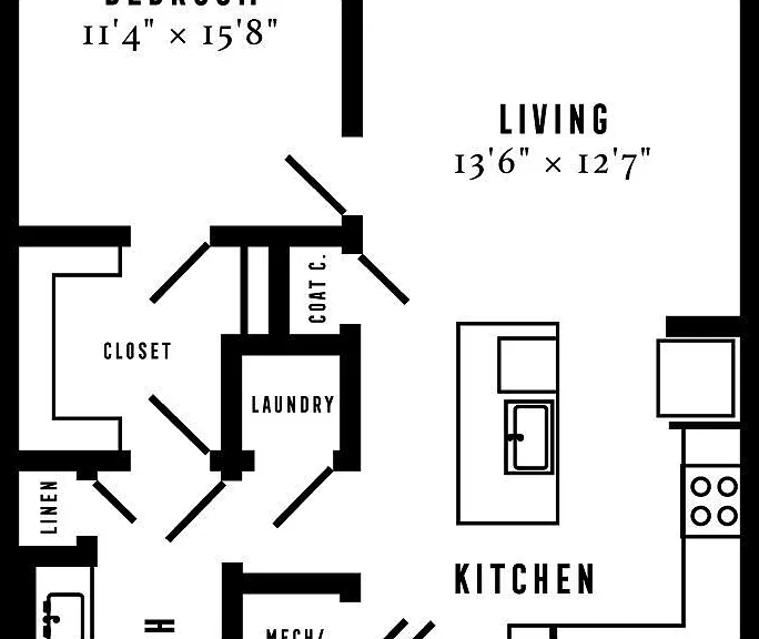 A2A floor plan Novel Midtown