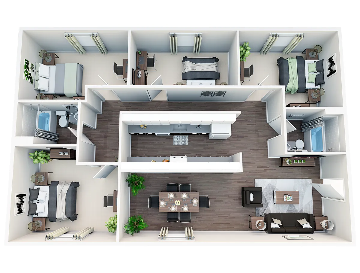Floor plan 4x2RF