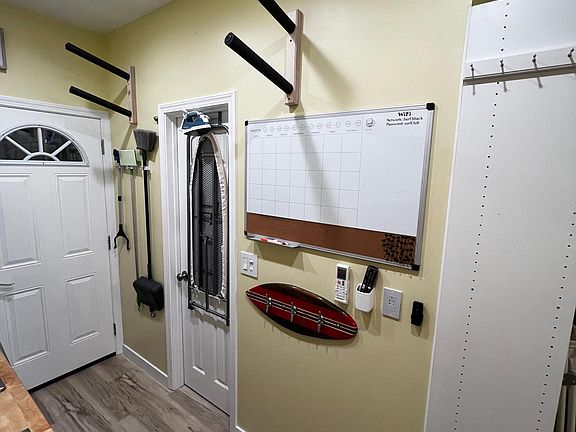 Entry way with included furnishings