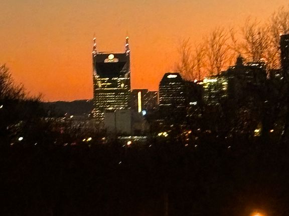 You can see Batman from the rooftop deck!