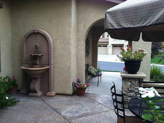 front courtyard fountain