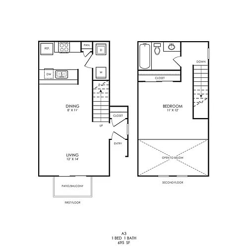 Floor plan A3 Renovated