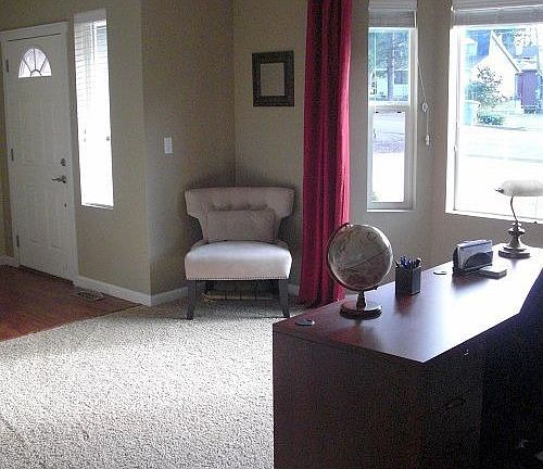 Entry and office/living room