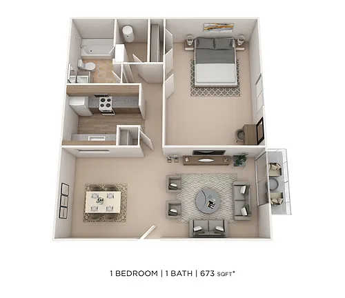 Floor plan One Bedroom
