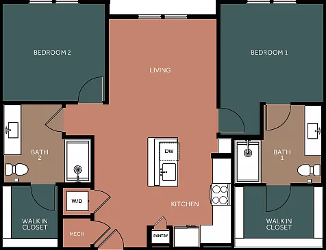B1 floor plan Prose Decker Lake
