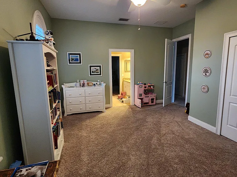 BR #1 with lighted Jack & Jill full bath