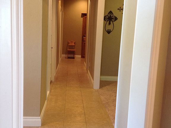 Tile from front door to back