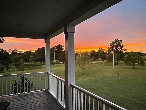 Front porch sunset