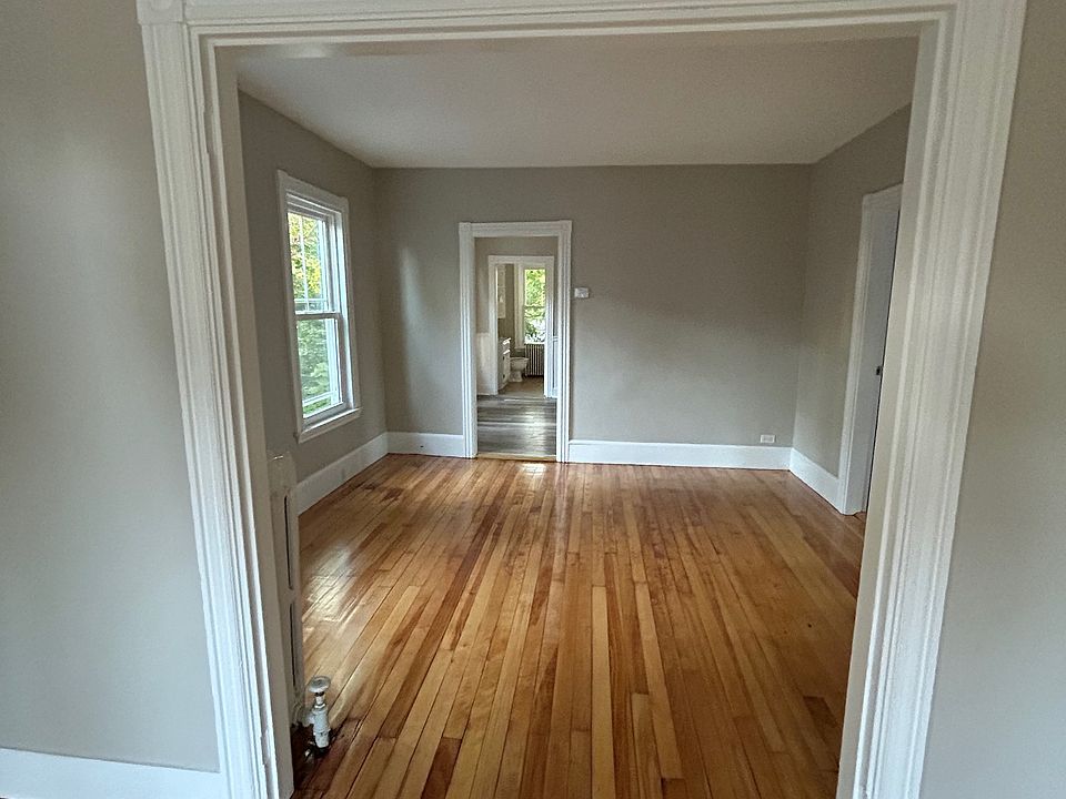 Looking towards the back of the apartment from the front living room