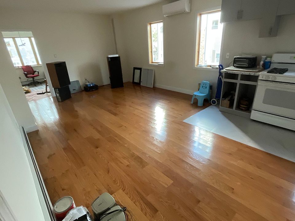 Living room and kitchen.