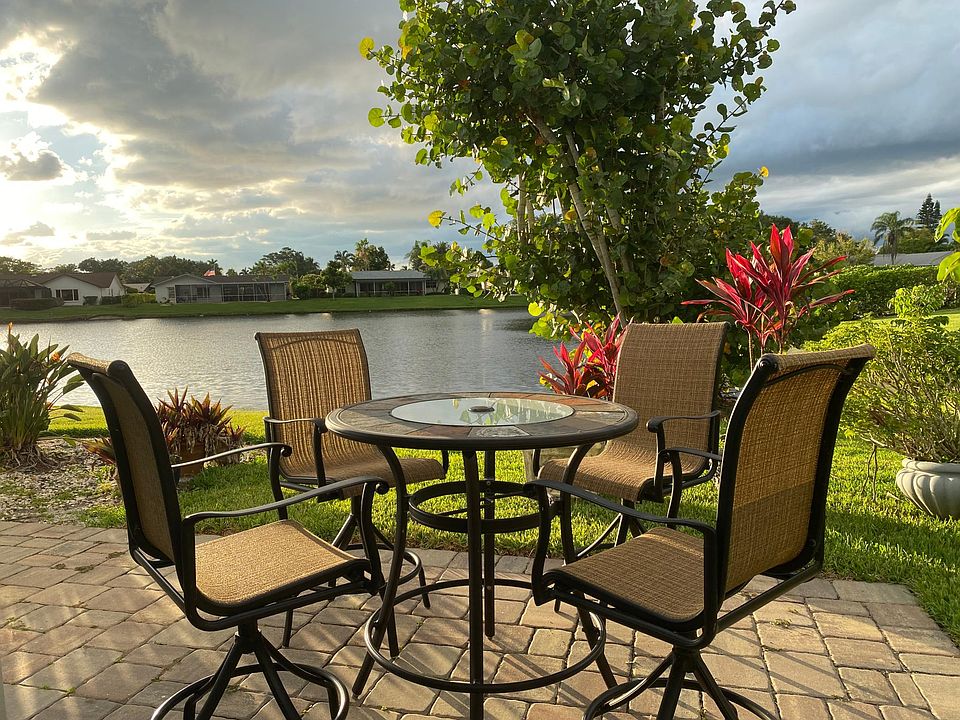 Stunning views from the patio of the lake.