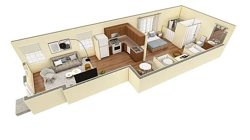 Floor plan Studio Designer Courtyard