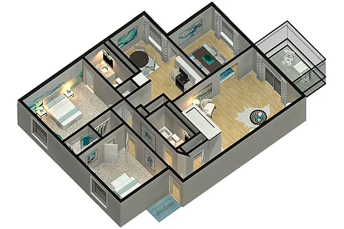 Floor plan The Cabin Elite