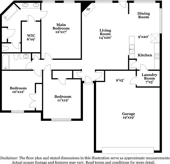 3 bed, 2.0 bath, 1379 sqft, $1,795 — Photo 2