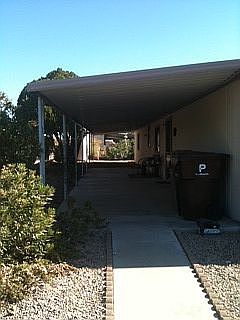 Along front door