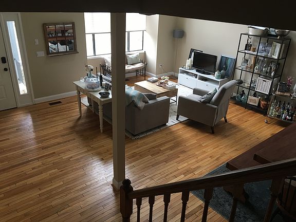 Stairway looking to living room