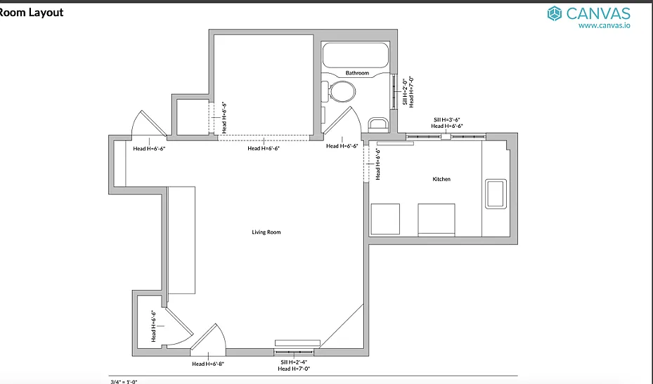 Studio, 450 sqft, $1,500 — Photo 2
