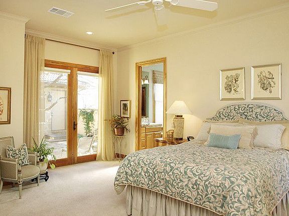 master bedroom has private courtyard