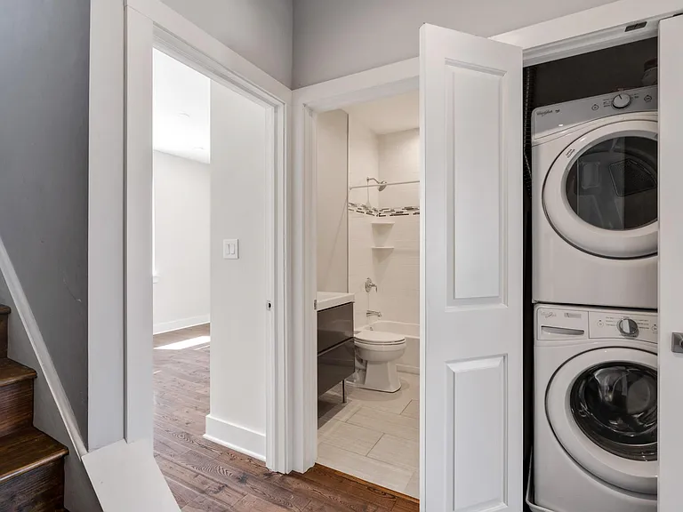 2nd floor // 2 bedrooms + full bathroom + stacked laundry