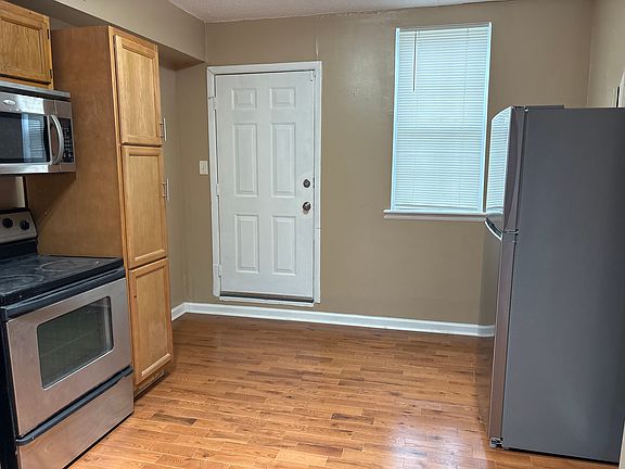 Kitchen and rear door