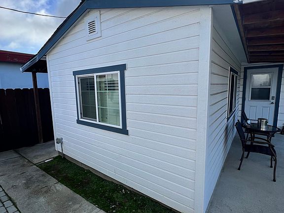 North side of cottage with back entrance