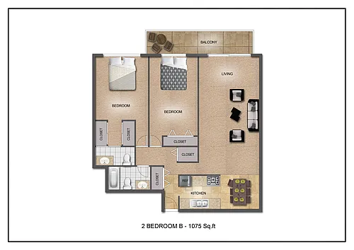 Floor plan 2 Bedroom