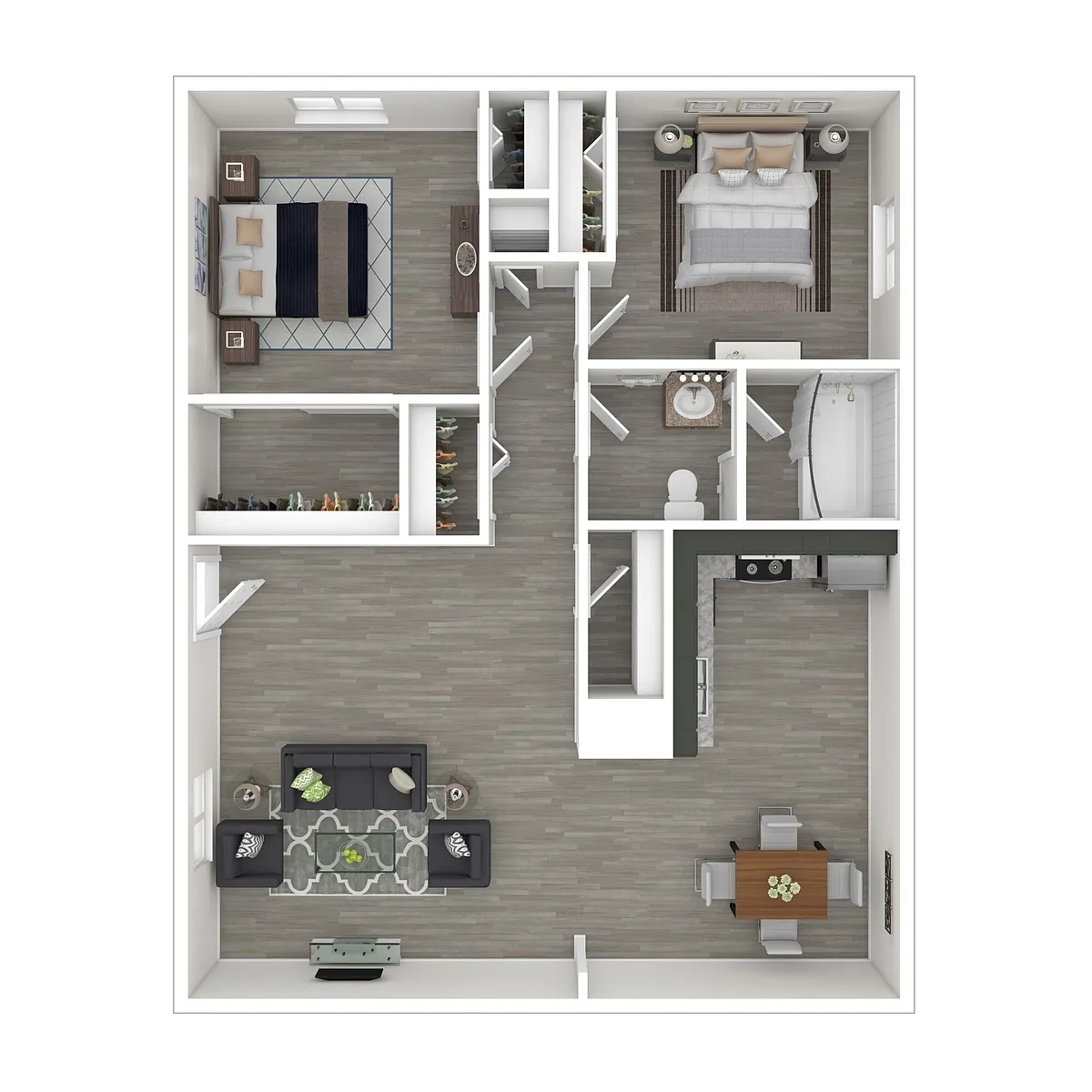 Floor plan Two Bedroom