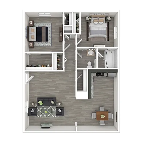 Floor plan Two Bedroom