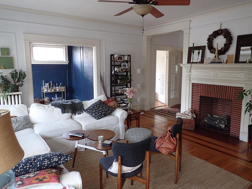 Living room. Office space towards back.