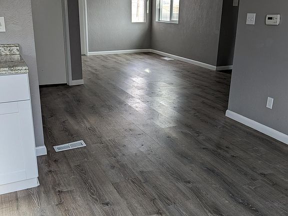 Open concept dining and living area