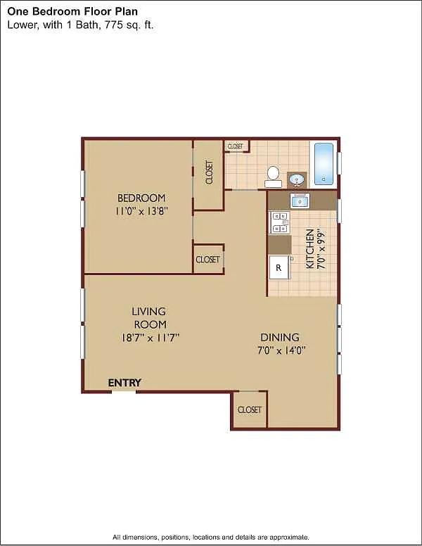 Floor plan $2.26/sq.ft. - 1 bedroom