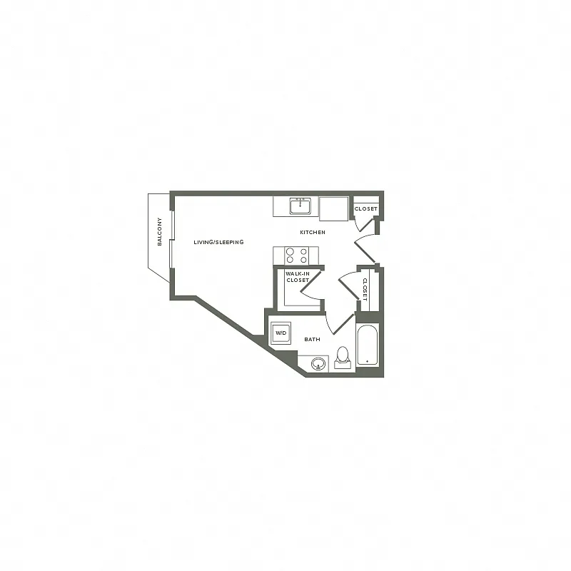 Floor plan Blackberry - Studio S01