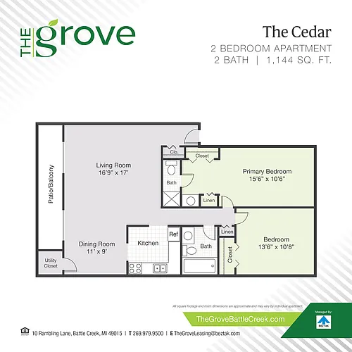 Floor plan The Cedar