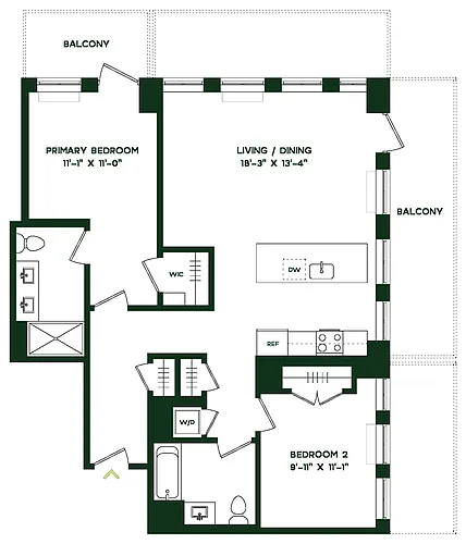 Floor plan B11W