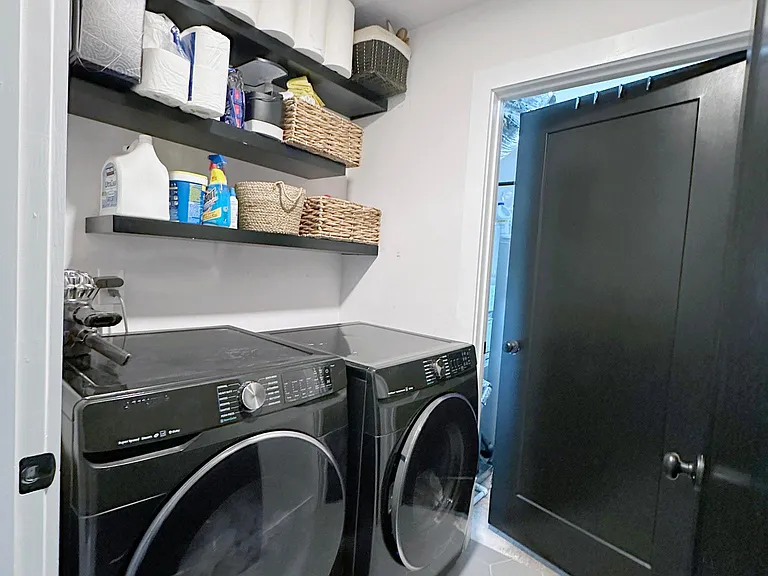 Upstairs laundry.