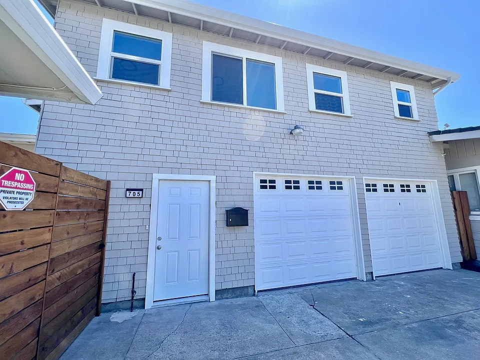 Front for apartment, security gate.
