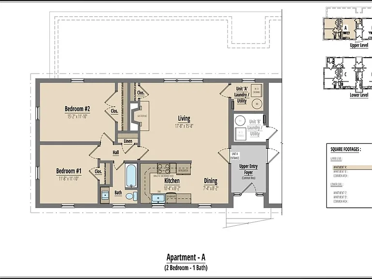 2 Bedroom/1 Bath and 3 Bedroom/2 Bath Quadplex — Photo 12