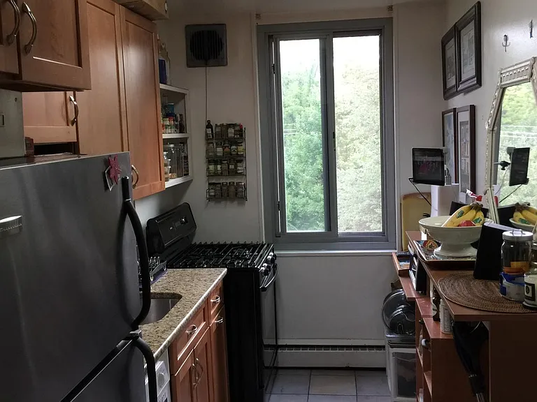 remodeled kitchen with granite countertop