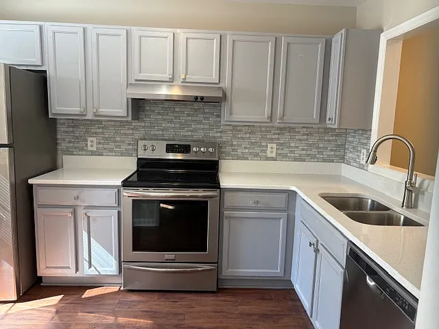 Kitchen with new countertops